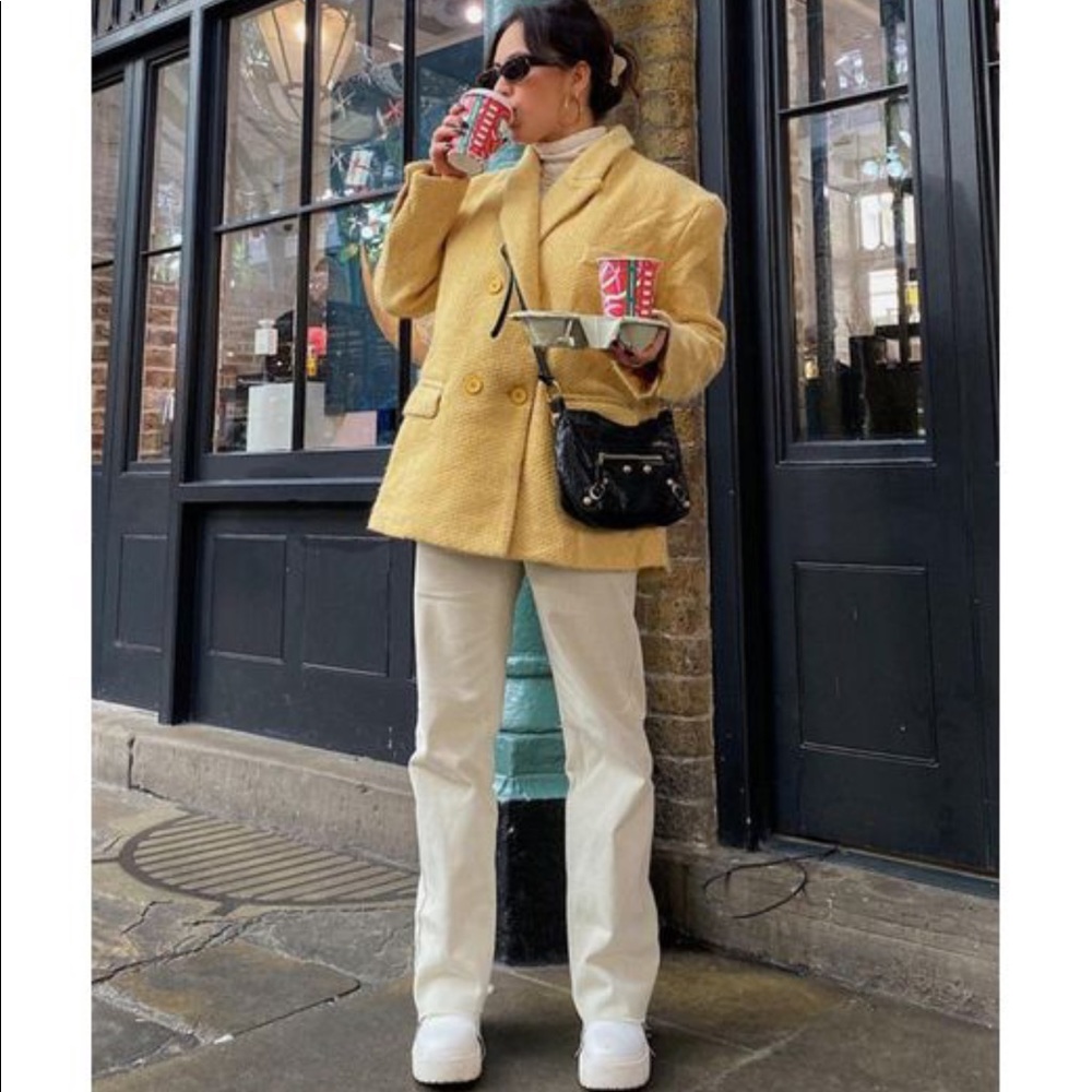 Oversized Yellow Mustard Blazer